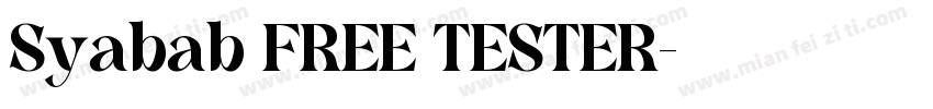 Syabab FREE TESTER字体转换